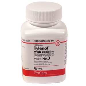 Buy Tylenol with Codeine tablets in prescription bottle for effective moderate to severe pain relief.